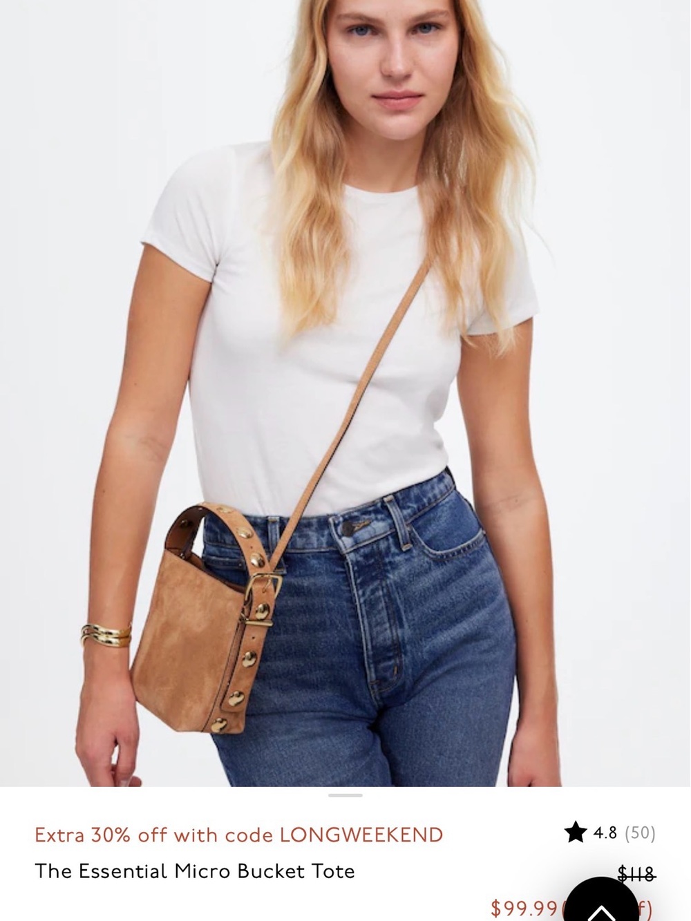 Madewell Essential Micro Bucket Tote - Picture 9 of 10